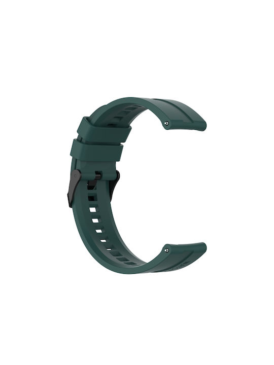 912dda42-1f4e-4ec6-baa1-a178b71e031b_0.jpg For Huawei Watch GT 2 42mm Silicone Watch Band with Black Buckle(Dark Green) - Image 1