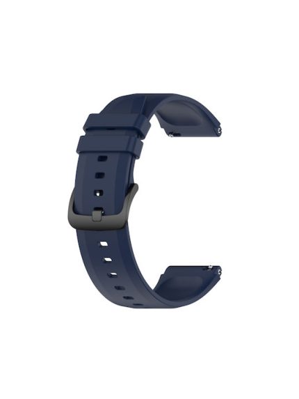 Για Xiaomi Watch S1 Προεξέχουσα κεφαλή 22mm, γυαλιστερή ζώνη ρολογιού σιλικόνης (Midnight Blue)