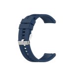 Για Amazfit GTS 2e / GTS 2 Ανταλλακτικό λουράκι σιλικόνης 20mm με ασημί αγκράφα (Σκούρο Μπλε)For Amazfit GTS 4   For Amazfit GTS 3   For Amazfit GTS 2E   For Amazfit GTS 2 Mini   For Amazfit GTS 2   For Amazfit GTS   For Amazfit GTR 42mm   For Amazfit Pop