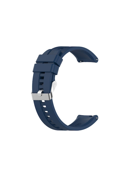 9288fa9b-50f8-4279-a6dd-82e99503f24c_0.jpg Για Amazfit GTS 2e / GTS 2 Ανταλλακτικό λουράκι σιλικόνης 20mm με ασημί αγκράφα (Σκούρο Μπλε)For Amazfit GTS 4 For Amazfit GTS 3 For Amazfit GTS 2E For Amazfit GTS 2 Mini For Amazfit GTS 2 For Amazfit GTS For Amazfit GTR 42mm For Amazfit Pop - Image 1