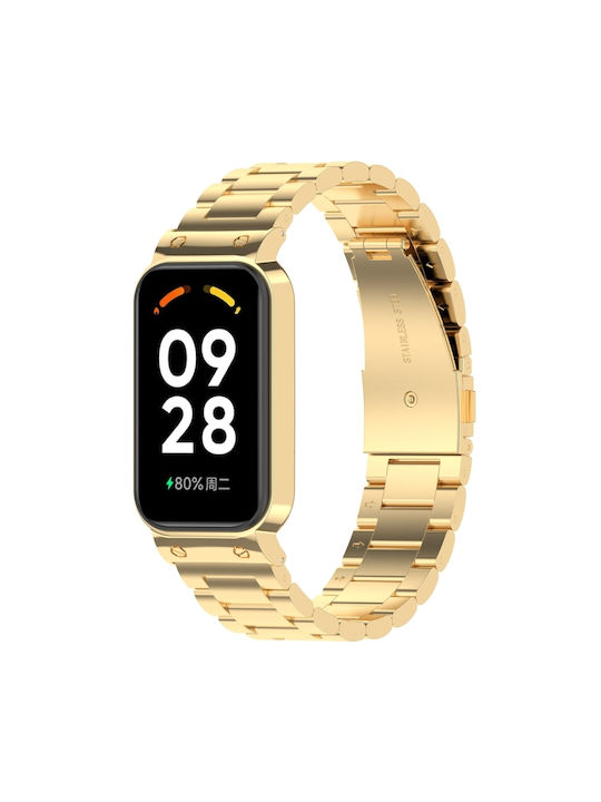 92abb823-22aa-467d-9940-e62e0cbd8836_0.jpg For Redmi Band 2 Three-bead Steel Watch Band(Gold) - Image 1