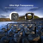 Για iPhone 12 / 12 mini ENKAY Hat-Prince κράμα αλουμινίου + κάλυμμα φακού κάμερας από σκληρυμένο γυαλί Προστατευτικό πλήρους κάλυψης (ασημί) - Image 4