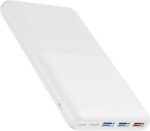 Veger S22 Power Bank 20000mAh 20W με 3 Θύρες USB-A και Θύρα USB-C Power Delivery / Quick Charge 3.0 Λευκό
