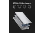 Veger S22 Power Bank 20000mAh 20W με 3 Θύρες USB-A και Θύρα USB-C Power Delivery / Quick Charge 3.0 Λευκό - Image 8