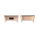 For Xiaomi Redmi Watch 3  1 Pair Metal Watch Band Connector (ΡΟΖ+ ΧΡΥΣΟ)