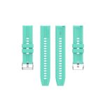 For Huawei Watch GT 2 42mm Silicone Watch Band with Silver Buckle(Aurora Blue)