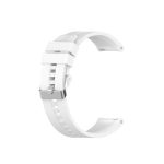 Για Amazfit GTS 2e / GTS 2 Ανταλλακτικό λουράκι σιλικόνης 20mm με ασημί αγκράφα (Λευκό)For Amazfit GTS 4   For Amazfit GTS 3   For Amazfit GTS 2E   For Amazfit GTS 2 Mini   For Amazfit GTS 2   For Amazfit GTS   For Amazfit GTR 42mm   For Amazfit Pop Pro