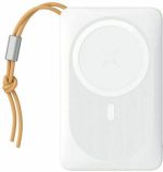 Veger MagOn Magnetic Wireless MagSafe Power Bank 10000mAh 15W με Θύρα USB-A και Θύρα USB-C Power Delivery / Quick Charge 3.0 Λευκό