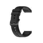 22 mm Για Xiaomi Watch S1 Προεξέχουσα κεφαλή γυαλιστερή ζώνη ρολογιού σιλικόνης 22 mm (Μαύρο)
