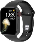 T100Plus 1.75 inch Color Screen Smart Watch, IP67 Waterproof,Support Body Temperature Test/Bluetooth Call/Heart Rate Monitoring/Blood Pressure Monitoring/Blood Oxygen Monitoring/Sleep Monitoring(Black)