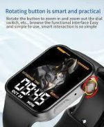T100Plus 1.75 inch Color Screen Smart Watch, IP67 Waterproof,Support Body Temperature Test/Bluetooth Call/Heart Rate Monitoring/Blood Pressure Monitoring/Blood Oxygen Monitoring/Sleep Monitoring(Black) - Image 2