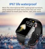 T100Plus 1.75 inch Color Screen Smart Watch, IP67 Waterproof,Support Body Temperature Test/Bluetooth Call/Heart Rate Monitoring/Blood Pressure Monitoring/Blood Oxygen Monitoring/Sleep Monitoring(Black) - Image 6