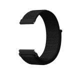 Για Samsung Galaxy Watch 46mm Nylon Braided Watch Band (Σκούρο Μαύρο)