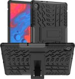 Για Lenovo M10 Plus / Tab K10 Tire Texture TPU + Θήκη tablet για υπολογιστή (Μαύρη)