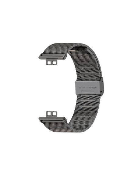 Mijobs Milan Buckle Λουράκι Ανοξείδωτο Ατσάλι Μαύρο (Huawei Watch Fit)