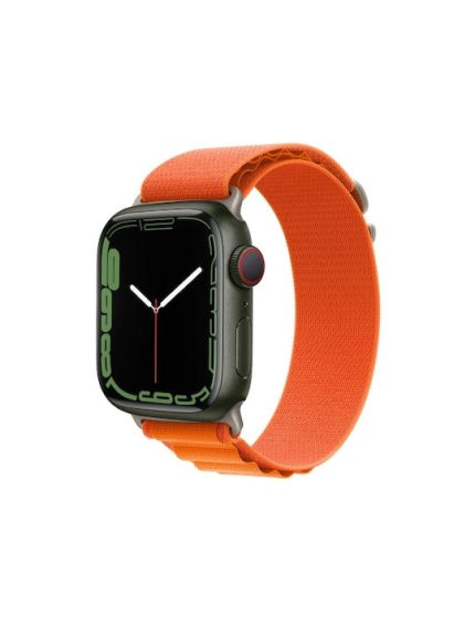WiWU Nylon Loop Watch Band For Apple Watch Series 9&8&7 41mm / SE 3&SE 2&6&SE&5&4 40mm / 3&2&1 38mm (ΠΟΡΤΟΚΑΛΙ)