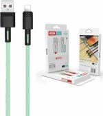 XO NB-Q166 USB to Lightning Cable Πράσινο 1m (16.005.0092)