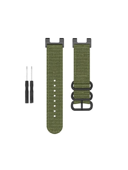 Three-ring Black Buckle Nylon Λουράκι Υφασμάτινο Μαύρο (Amazfit T-Rex)