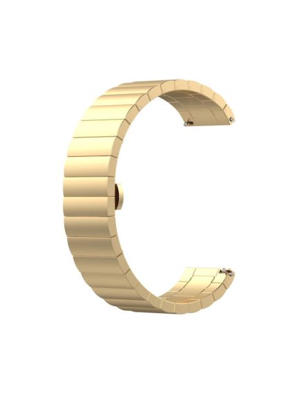 For Huawei Watch GT 3 Pro 43mm 20mm One Bead Butterfly Buckle Metal Steel Watch Band   ΧΡΥΣΟ