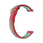Για Huami Amazfit Youth Edition Διχρωμία Silicone Watch Band (Red Duck)