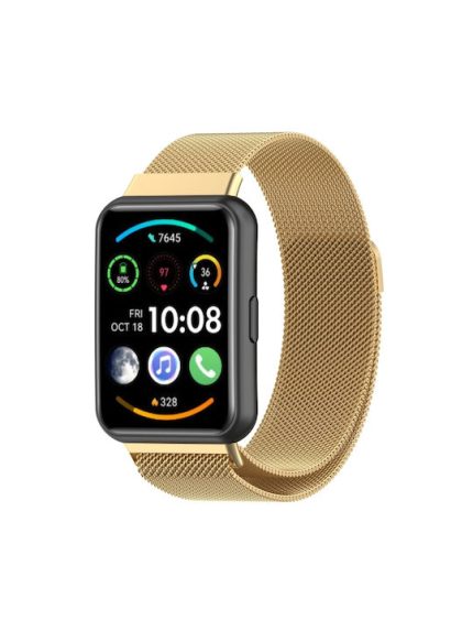 Για Huawei Watch Fit 2 Milan Μαγνητικό λουράκι από ανοξείδωτο χάλυβα (χρυσό)
