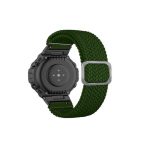 For Amazfit T-Rex / T-Rex Pro / Ares Adjustable Buckle Braided Nylon Watch Band ( Green)