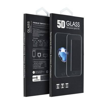 5D Full Glue Tempered Glass - για iPhone 15 μαύρο