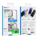 Θήκη HOCO AS6 συμβατή με MagSafe για IPHONE 15 μαύρη διάφανη - Image 2