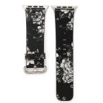 Fashion Pastoralism Style Little Floral Pattern Γυναικείο ρολόι Δερμάτινο λουράκι καρπού για Apple Watch Series 7 41mm / 6&SE&5&4 40mm / 3&2&1 38mm - Image 2