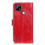 For OPPO Realme C21 Retro Crazy Horse Texture Horizontal Flip Leather Case with Holder & Card Slots & Photo Frame & Wallet(Red) - Image 4