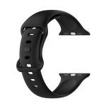 Silicone Watch Band, Size: Large Size For Apple Watch Ultra 49mm&Watch Ultra 2 49mm / Series 9&8&7 45mm / SE 3&SE 2&6&SE&5&4 44mm / 3&2&1 42mm(Black) - Image 3
