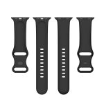 Silicone Watch Band, Size: Large Size For Apple Watch Ultra 49mm&Watch Ultra 2 49mm / Series 9&8&7 45mm / SE 3&SE 2&6&SE&5&4 44mm / 3&2&1 42mm(Black) - Image 2