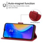 Leather Phone Case For TCL 20 SE(Red) - Image 3