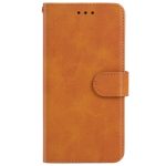 Leather Phone Case For TCL 20 SE(Brown)