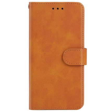 Leather Phone Case For TCL 20 SE(Brown)