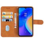 Leather Phone Case For TCL 20 SE(Brown) - Image 4