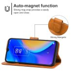 Leather Phone Case For TCL 20 SE(Brown) - Image 3
