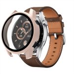 For Huawei Watch GT 3 46mm PC + Tempered Glass Watch Protective Case(Pink)