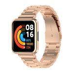 Three-bead Steel Watch Band for Xiaomi Redmi Watch 2 Lite International Version(Rose Gold) - Image 2