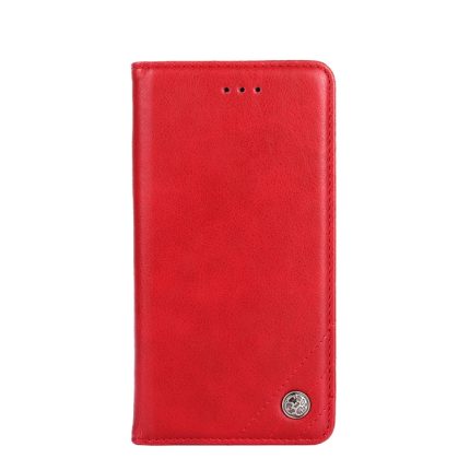 For OnePlus 5T Non-Magnetic Retro Texture Horizontal Flip Leather Case with Holder & Card Slots & Wallet(Red)