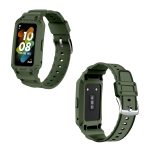 For Huawei Band 7 / 6 / Honor Band 6 Integrated TPU Watch Band(Army Green) - Image 3