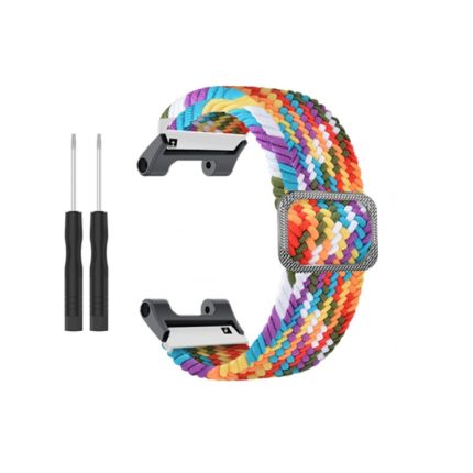 For Amazfit T-Rex / T-Rex Pro / Ares Adjustable Buckle Braided Nylon Watch Band (ΠΟΛΥΧΡΩΜΟ)