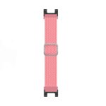 For Amazfit T-Rex / T-Rex Pro / Ares Adjustable Buckle Braided Nylon Watch Band (Pink) - Image 3