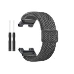 For Amazfit T-Rex / T-Rex Pro / Ares Adjustable Buckle Braided Nylon Watch Band (Grey)