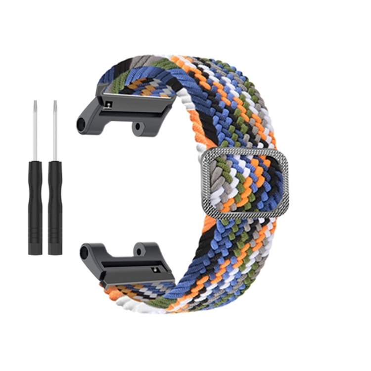 EDA003574701N_2 For Amazfit T-Rex / T-Rex Pro / Ares Adjustable Buckle Braided Nylon Watch Band(Colorful) - Image 1