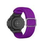 For Amazfit T-Rex / T-Rex Pro / Ares Adjustable Buckle Braided Nylon Watch Band (Purple) - Image 2