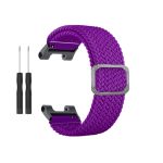 For Amazfit T-Rex / T-Rex Pro / Ares Adjustable Buckle Braided Nylon Watch Band (Purple)