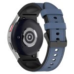 For Samsung Galaxy Watch5 44mm / 40mm Silicone Leather Black Buckle Watch Band, Size:L(Midnight Blue) - Image 2