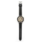 For Realme Watch 3/Amazfit GTR4/4 Pro Universal Grooved Genuine Leather Watch Band(Black) - Image 2
