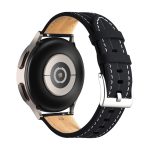 For Realme Watch 3/Amazfit GTR4/4 Pro Universal Grooved Genuine Leather Watch Band(Black) - Image 3